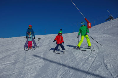 People skiing on snow