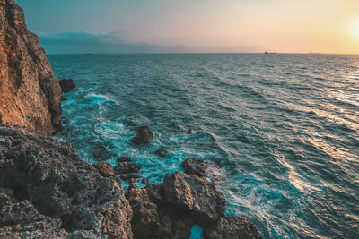 Scenic view of sea against sky