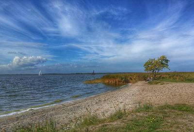 Scenic view of sea against sky