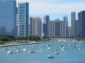 City skyline with waterfront