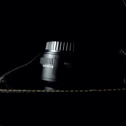Illuminated lights at night