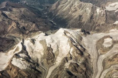 Scenic view of snowcapped mountains