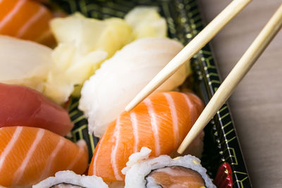 Close-up of sushi