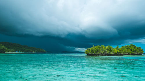 Scenic view of sea against sky