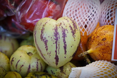 Close-up of fruits for sale in market