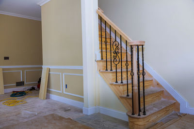 Staircase of building at home