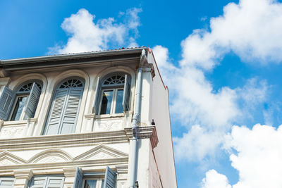 Low angle view of building against sky