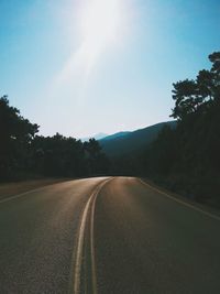 Road passing through landscape