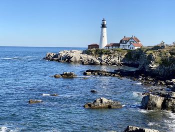 Breathtaking new england lighthouse in portland