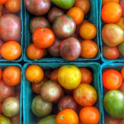 Full frame shot of oranges in market