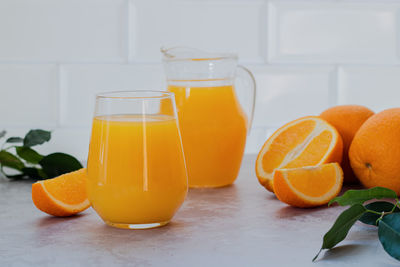 Orange juice in