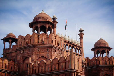 Low angle view of historical building against sky