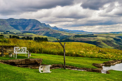 Scenic view of landscape against sky