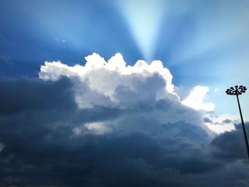 Low angle view of clouds in sky