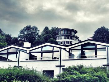 Built structure against cloudy sky