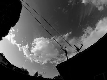 Low angle view of building against sky