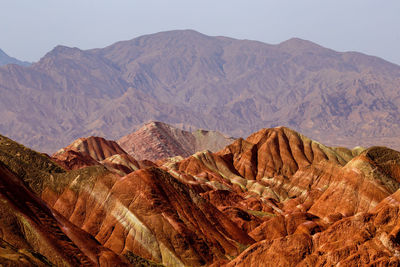 Rock formations in a desert