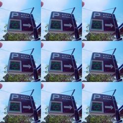 High angle view of various flags in city