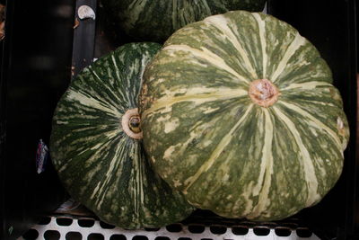 High angle view of pumpkin