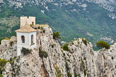 Panoramic view of building and mountains