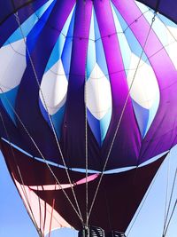 Low angle view of hot air balloon