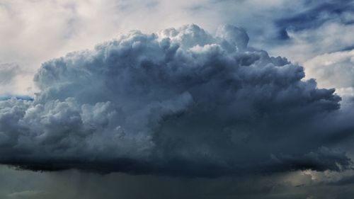 Low angle view of storm clouds in sky