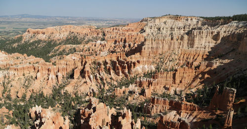 Panoramic view of rock formations