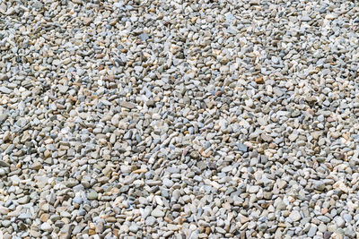 Full frame shot of pebbles on beach