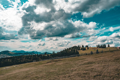 Panoramic view of landscape against sky