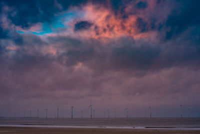 Scenic view of sky over land