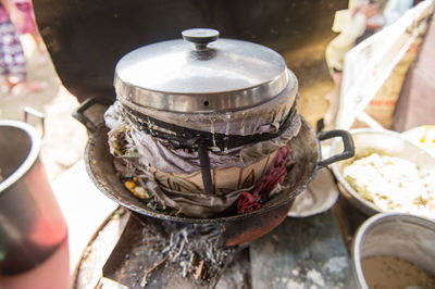 Close-up of tea cup