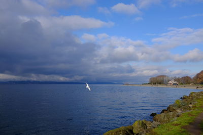 Scenic view of sea against sky