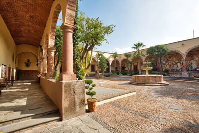 Panoramic shot of historic building against sky