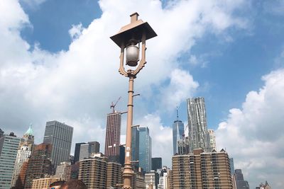 Low angle view of buildings against sky