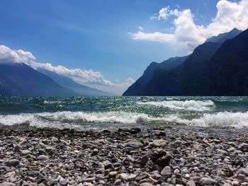 Scenic view of sea against sky