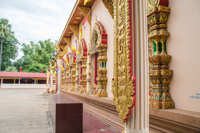 Exterior of temple building