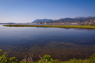 Scenic view of lake