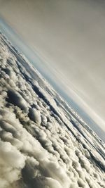 Aerial view of cloudscape