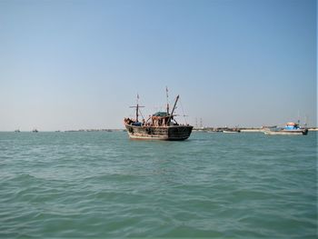 The boat in the arabian sea