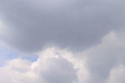 Low angle view of clouds in sky