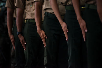 Army soldiers are seen at the brazilian independence day parade in the city of salvador, bahia.