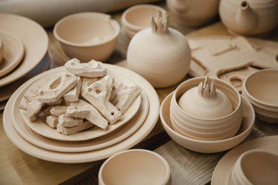 Close-up of food on table