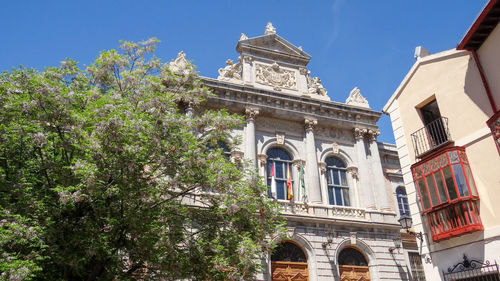 Low angle view of historical building against sky