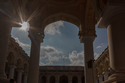 Low angle view of historical building against sky