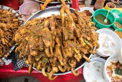 400 years old traditional street food market 