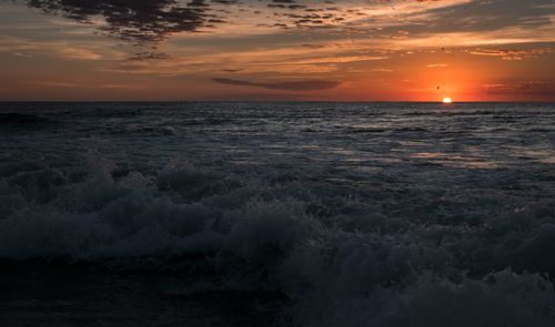 Sunrise over the sea