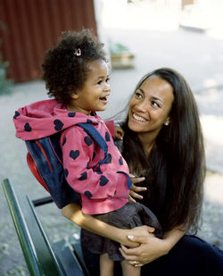 Mother with daughter