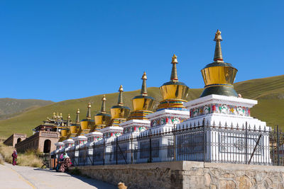 View of building against blue sky