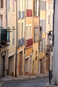 Street amidst buildings in city