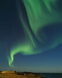 Low angle view of sky at night